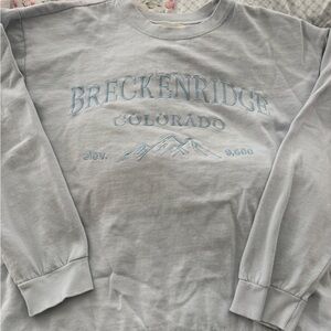 Light Blue Breckenridge Colorado Sweatshirt